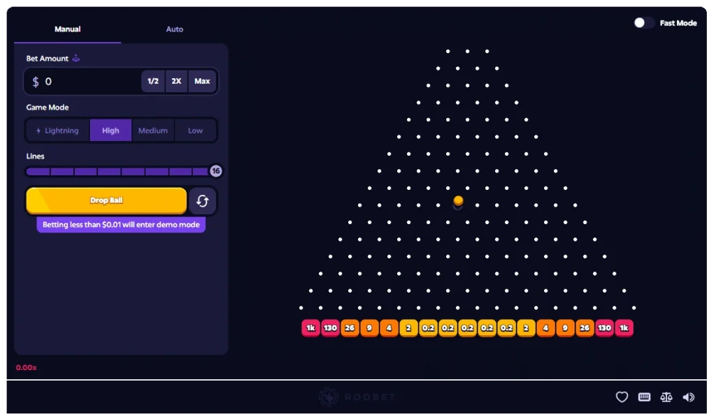 Roobet Plinko